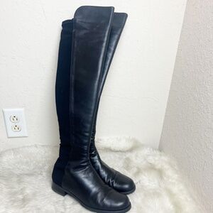 Stuart Weitzman Black Leather 5050 Over The Knee Boots Size 8